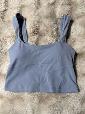 Athleta Square-Neck Tank Top in Light Periwinkle